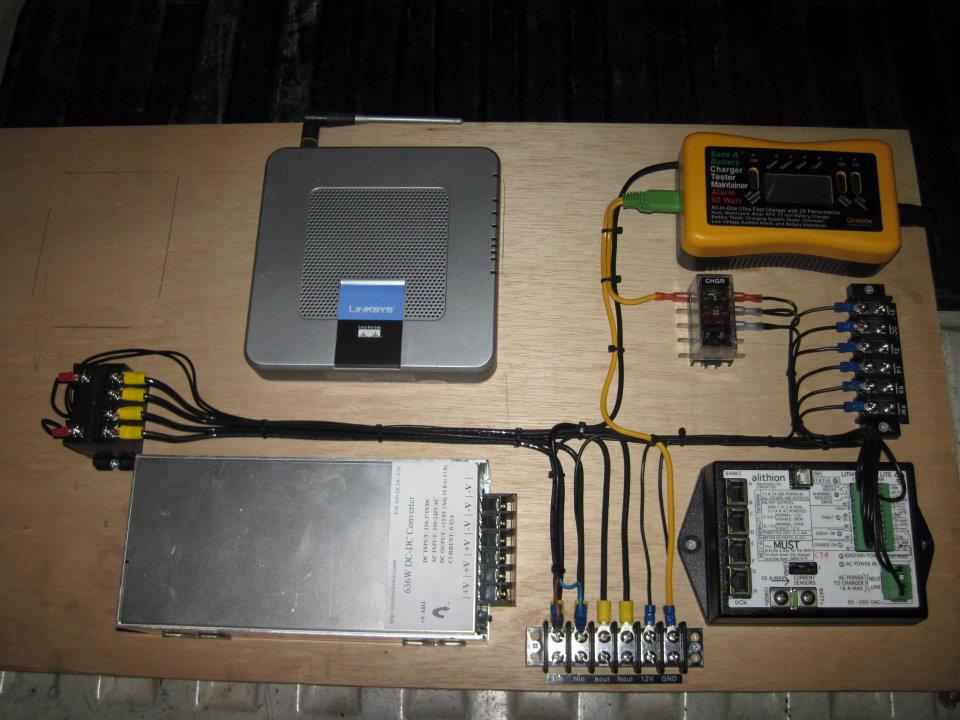 Basic BMS panel complete, todo: Add WiFi monitoring and DC-DC connections