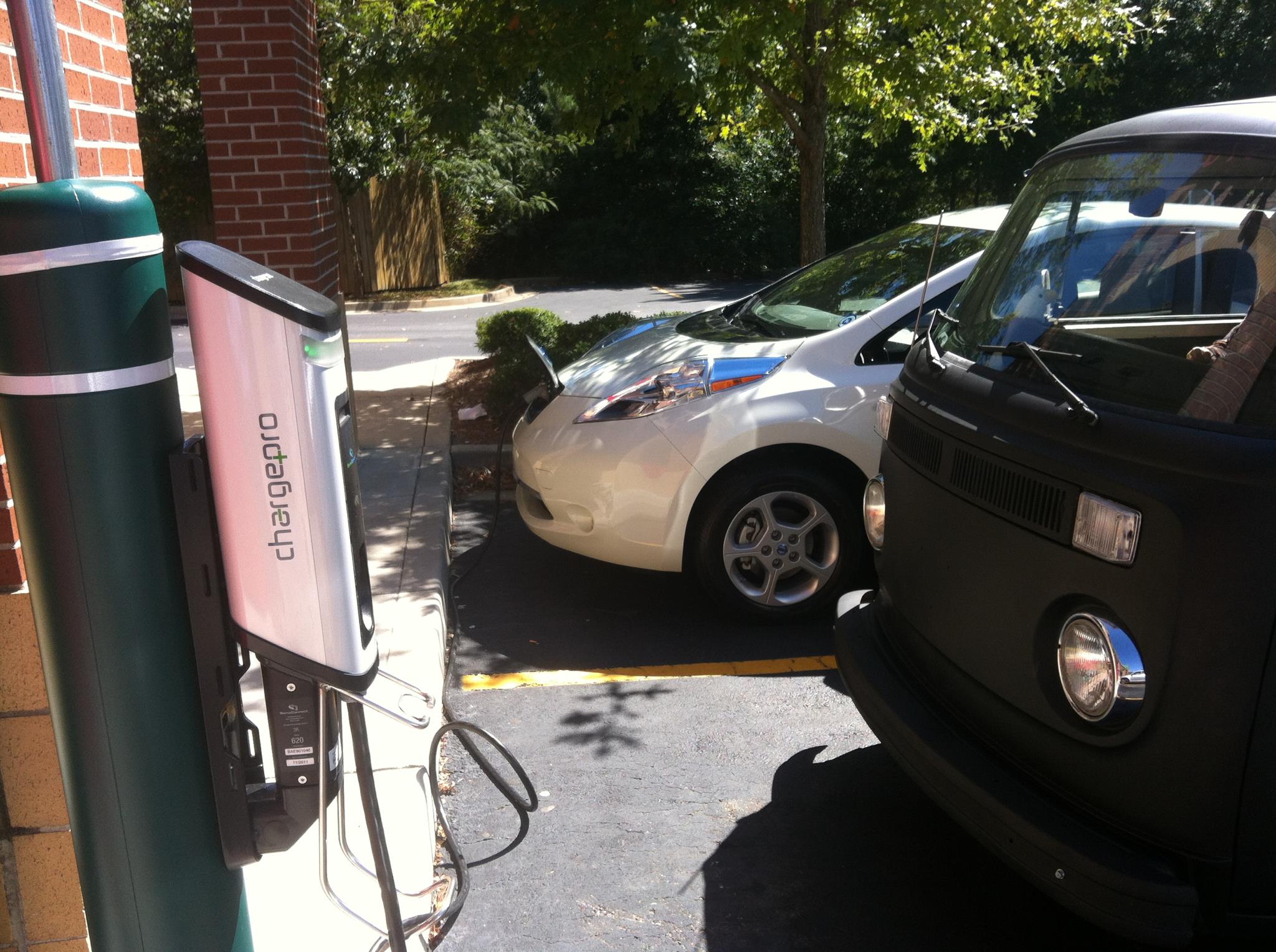 Testing some local chargers for National plug in day!